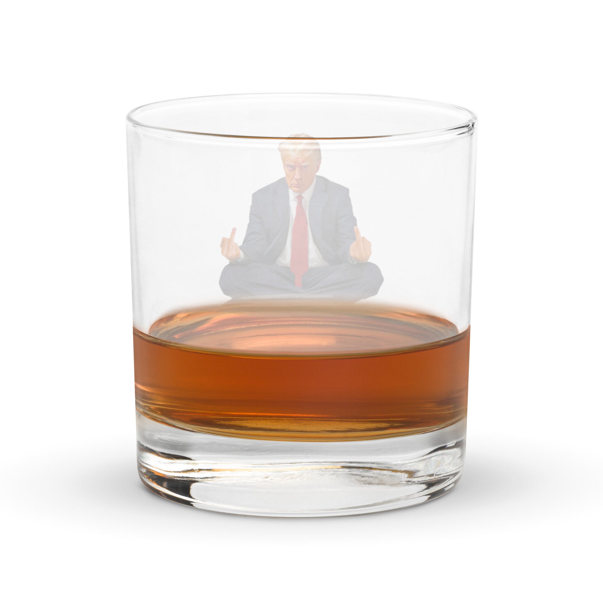 Zen of Trump Rocks Glass