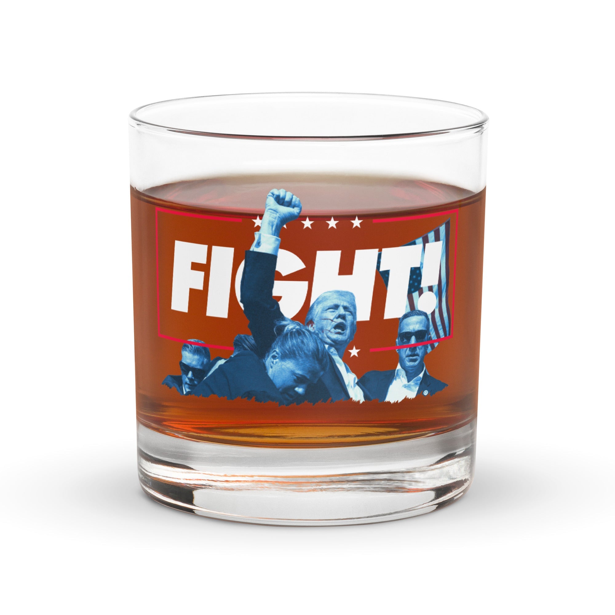 Fight the Good Fight Rocks Glass