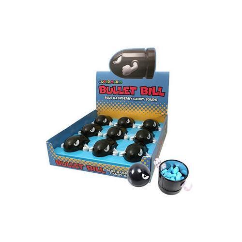 Super Mario Bullet Bill Blue Raspberry Candy Sours (17g) 9ct – Silicon ...