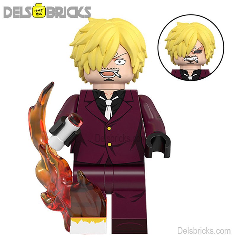 Sanji from One Piece Anime Lego Minifigures Custom Toys 2
