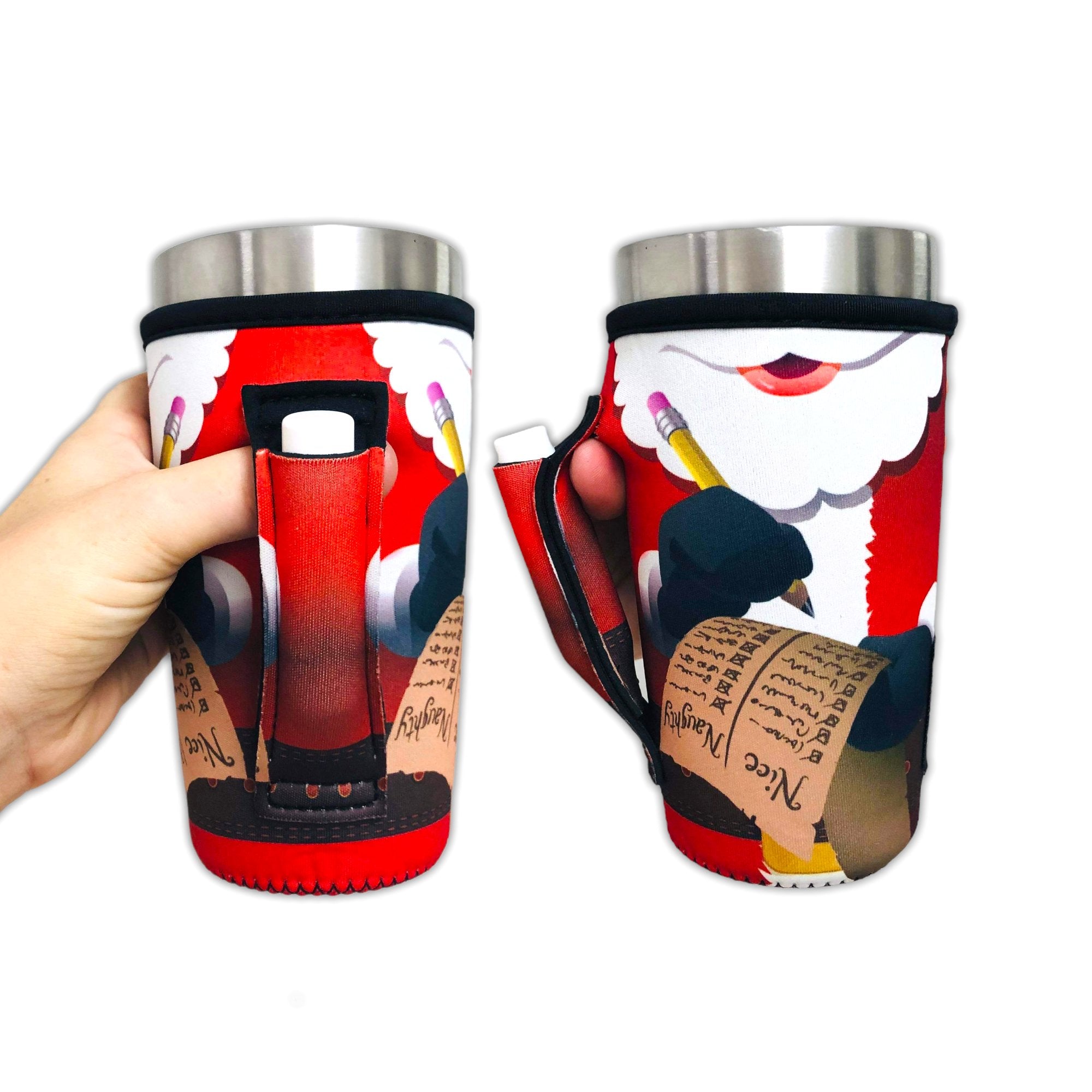 Santa's List  20oz Large Coffee / Tea / Tumbler Handler™