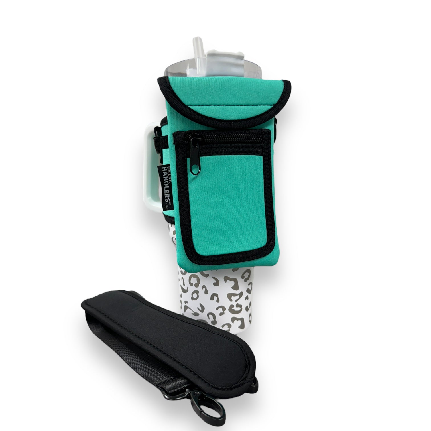 Sea Foam Green Wrap Around Drink Pocket Carrier