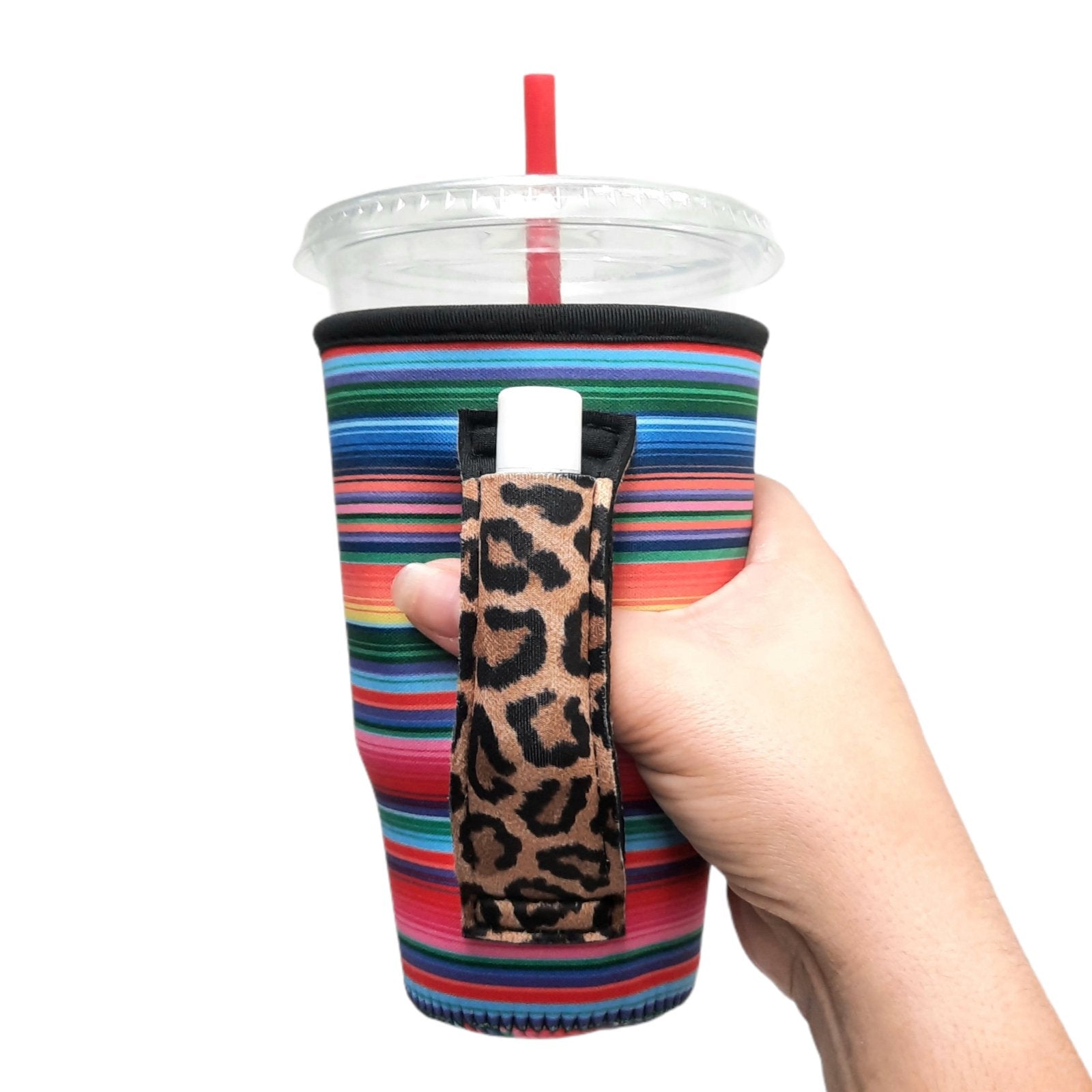 Serape w/ Leopard 20oz Large Coffee / Tea / Tumbler Handler™