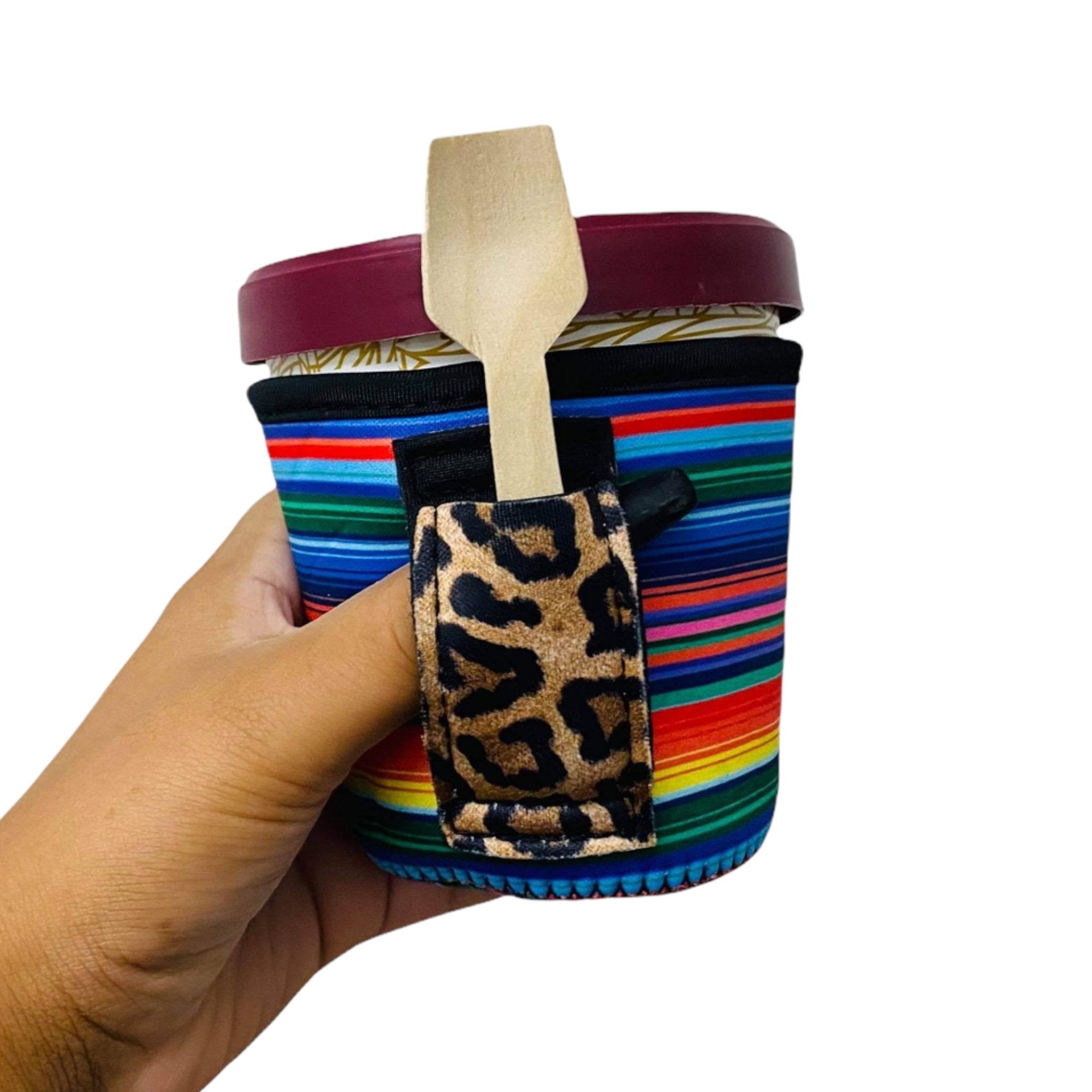 Serape w/ Leopard Pint Size Ice Cream Handler™