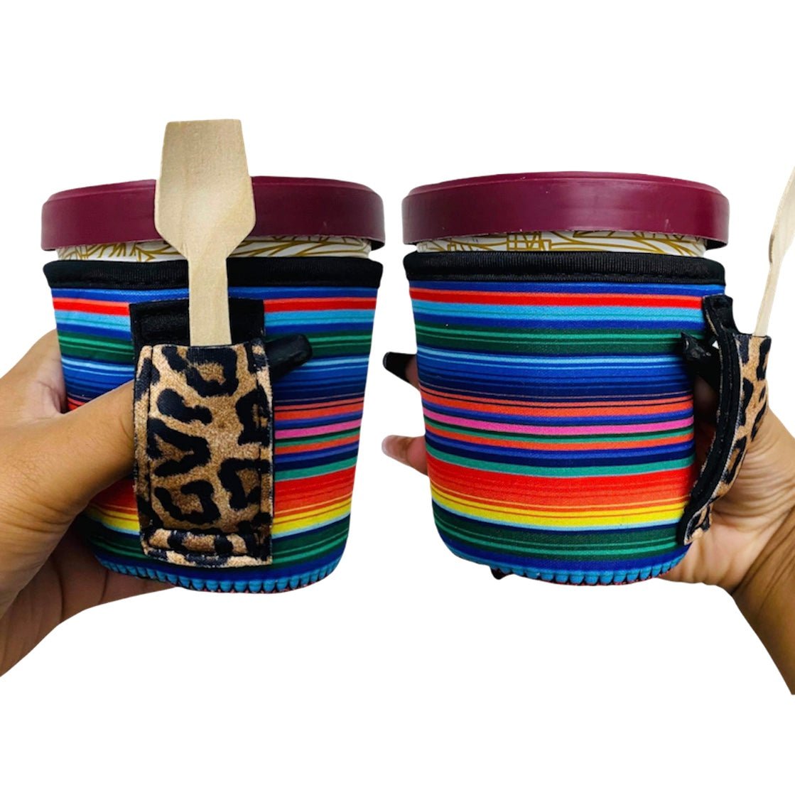 Serape w/ Leopard Pint Size Ice Cream Handler™