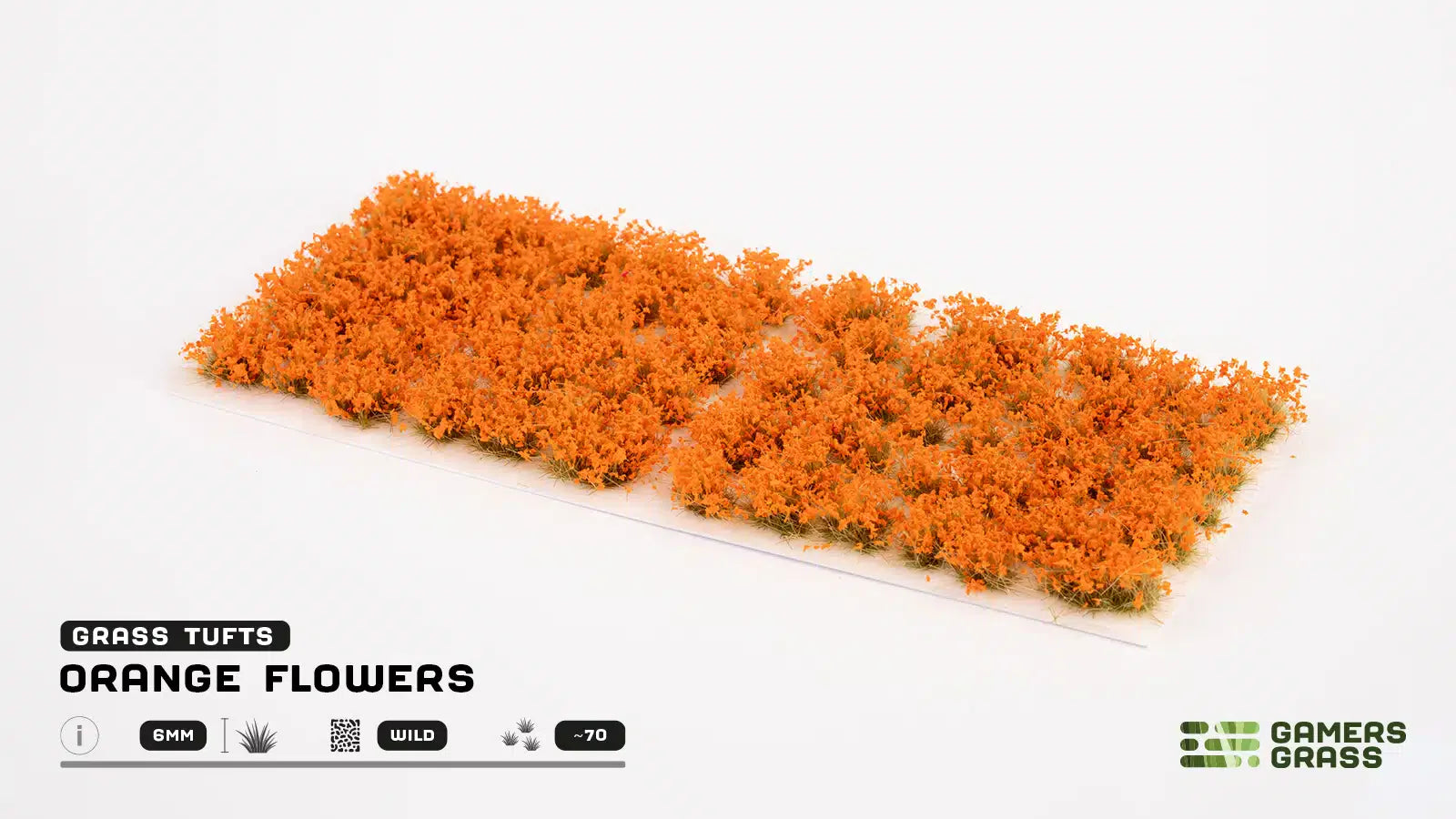 Gamers Grass Tufts: Orange Flowers- Wild