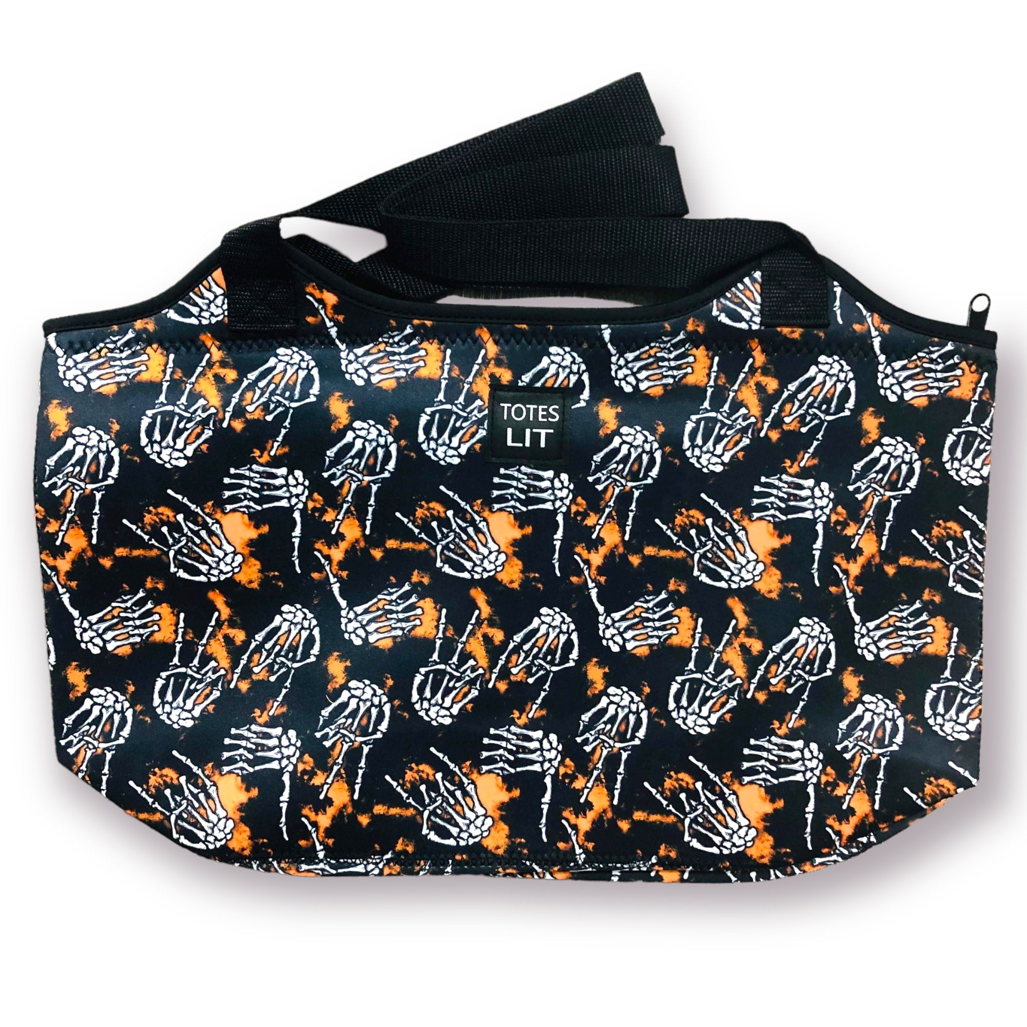 Skeleton Hands Neoprene Tote