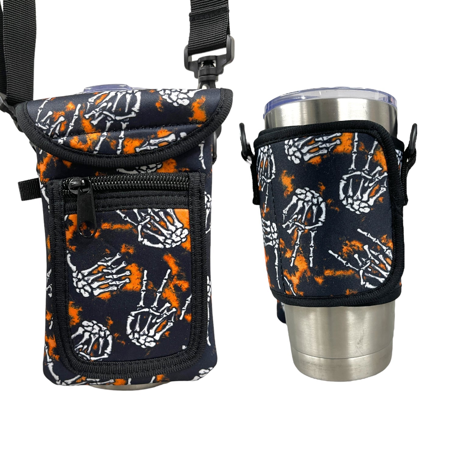 Skeleton Hands Wrap Around Drink Pocket