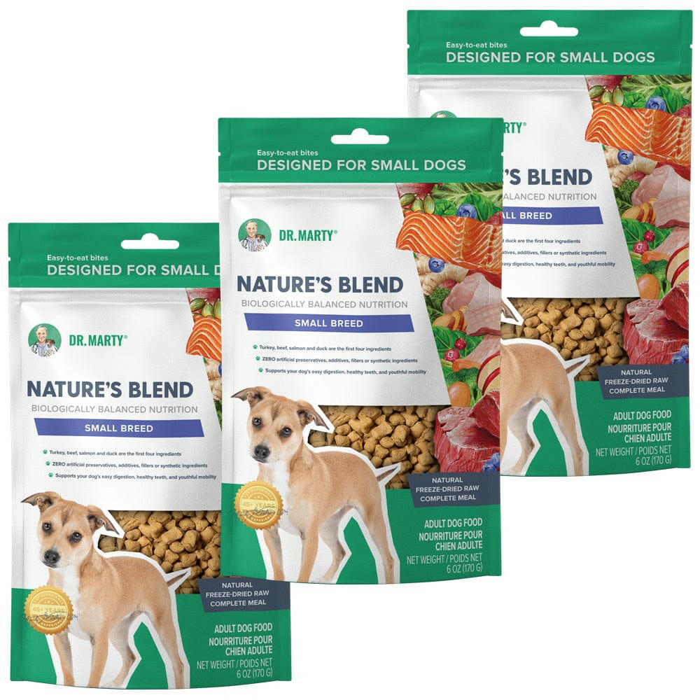 Dr. Marty Nature's Blend Small Breed Freeze Dried Raw Dog Food (6 oz) (3-Pack)