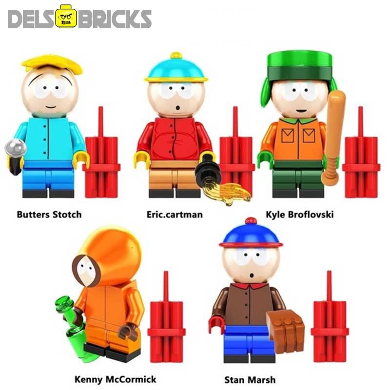 South Park set of 5 Lego Minifigures Custom Toys