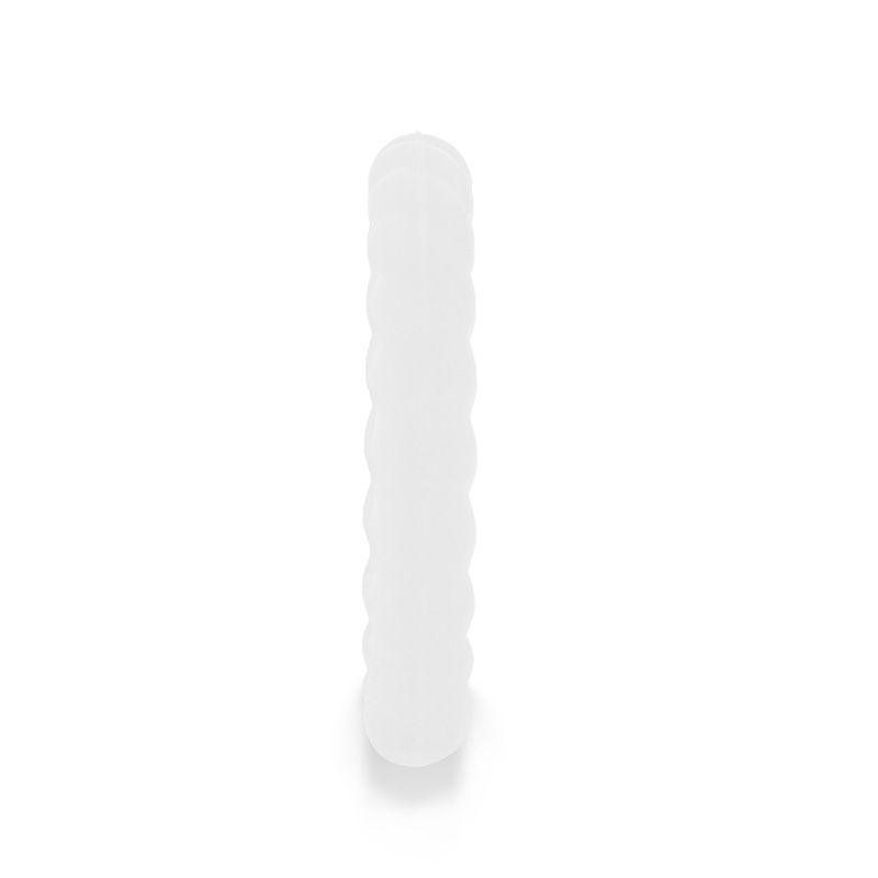 SNOW Stackable Twist Silicone Ring for Women White Comfort Fit Hypoallergenic Thorsten - 2mm