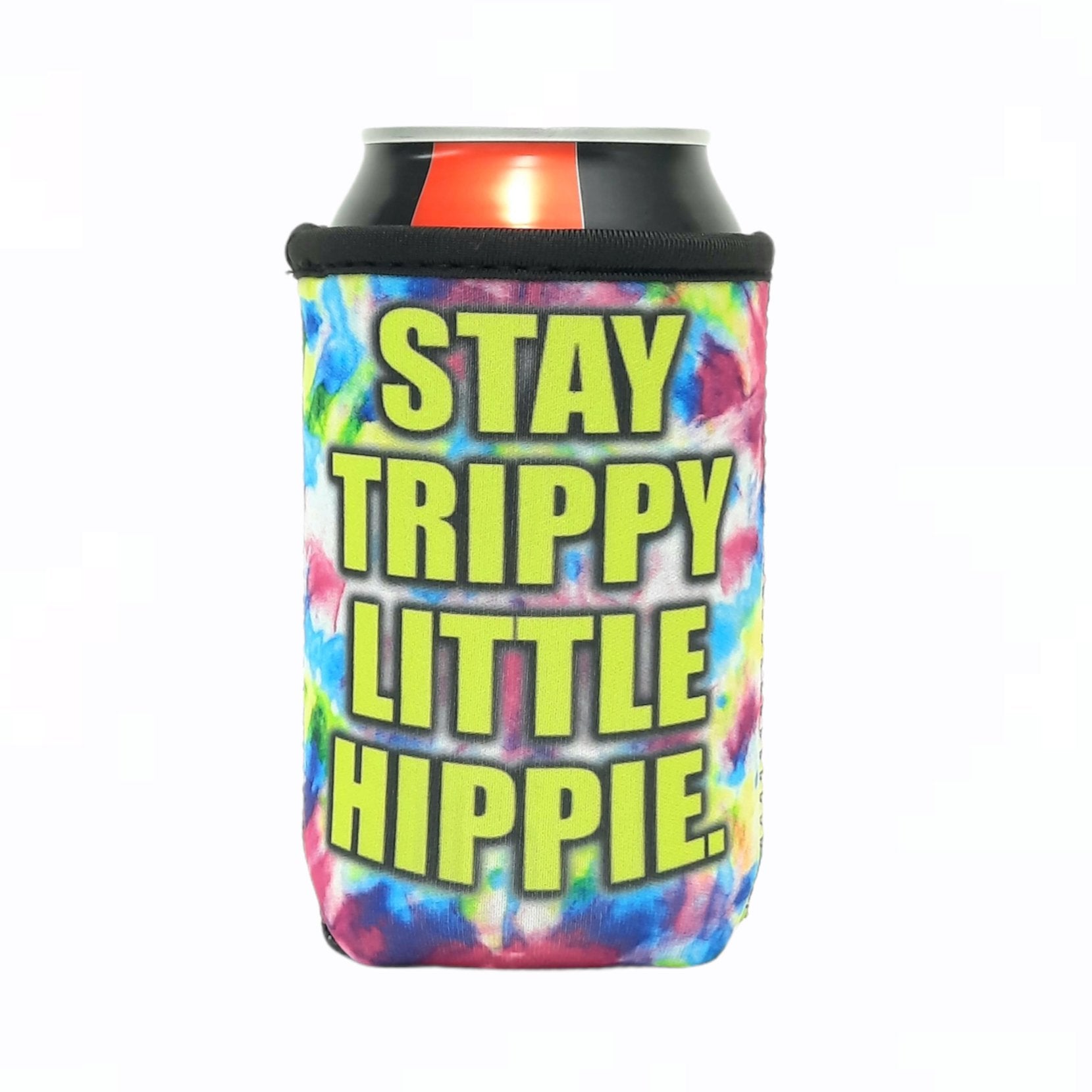 Stay Trippy Little Hippie 12oz Regular Can Sleeve - Limited Edition*