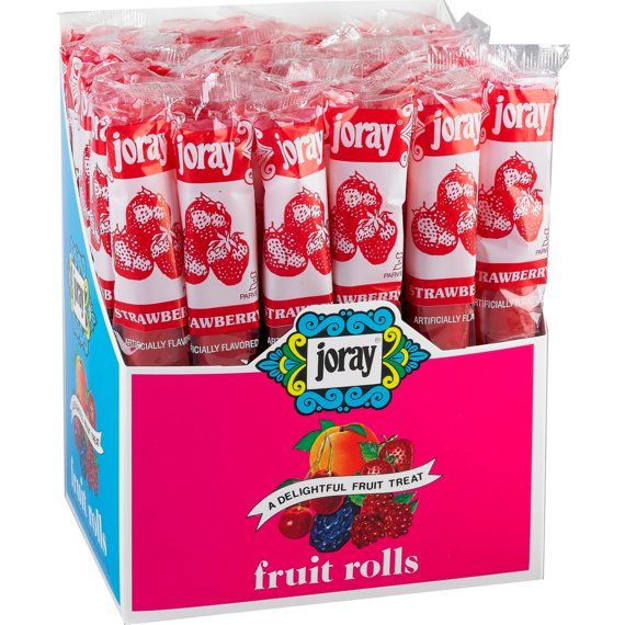 Strawberry Fruit Rolls | Real Fruit | .75 oz | Joray