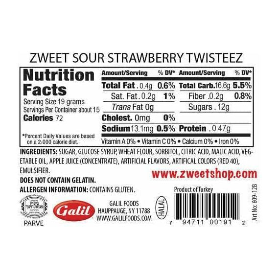 Strawberry Twisteez  | Zweet | 10 oz