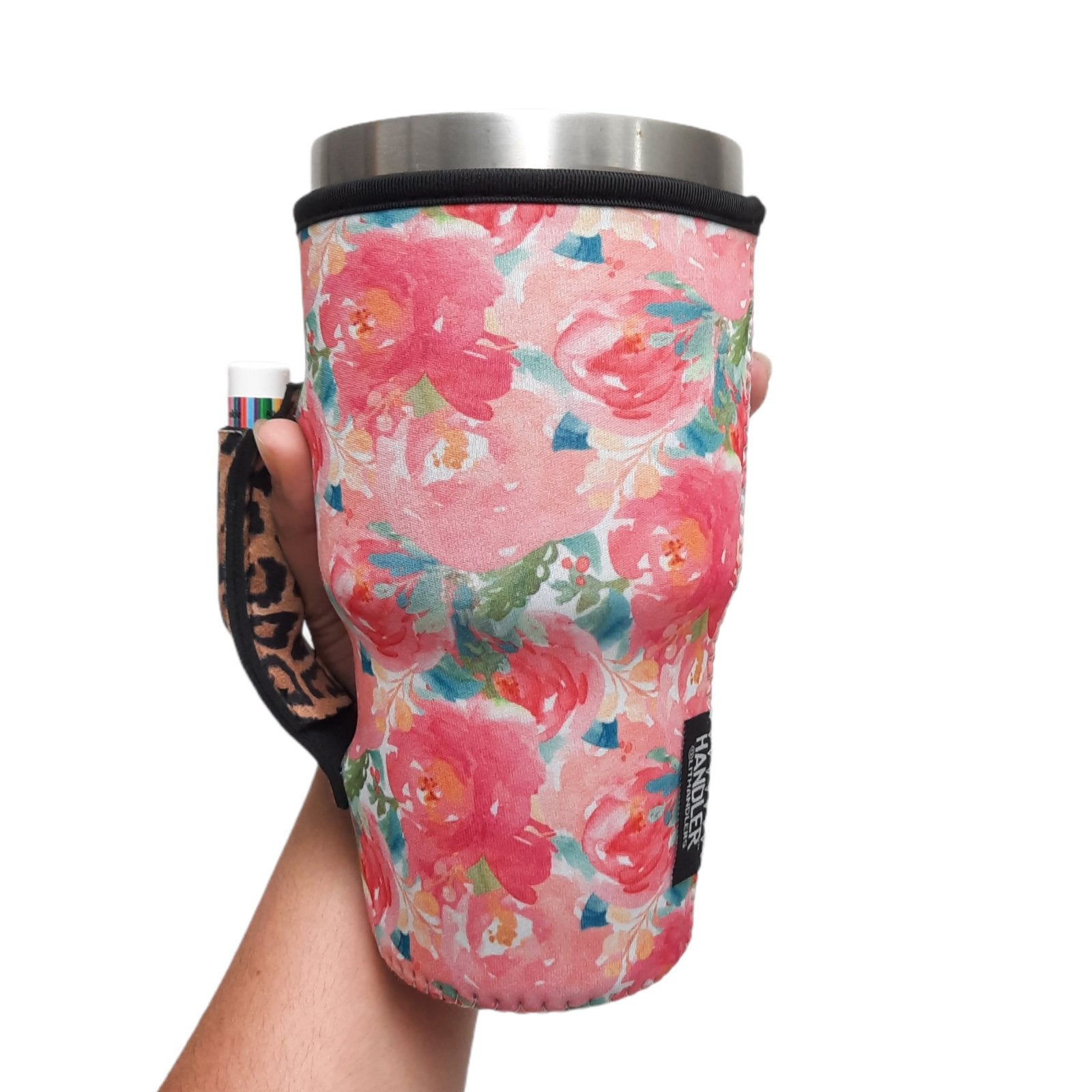 Summer Blooms w/ Leopard 30oz Tumbler Handler™