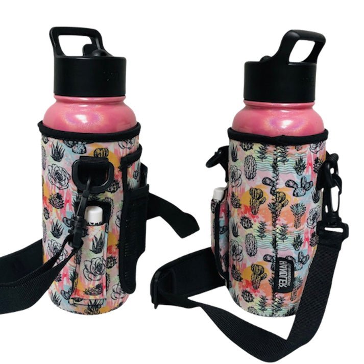 Summer Cactus 30-40oz Tumbler Handler™  With Carrying Strap