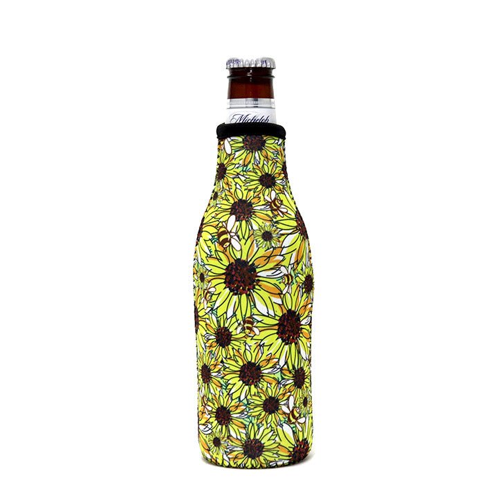 Sunflowers & Bees 🐝 12oz Bottle Neck Sleeve