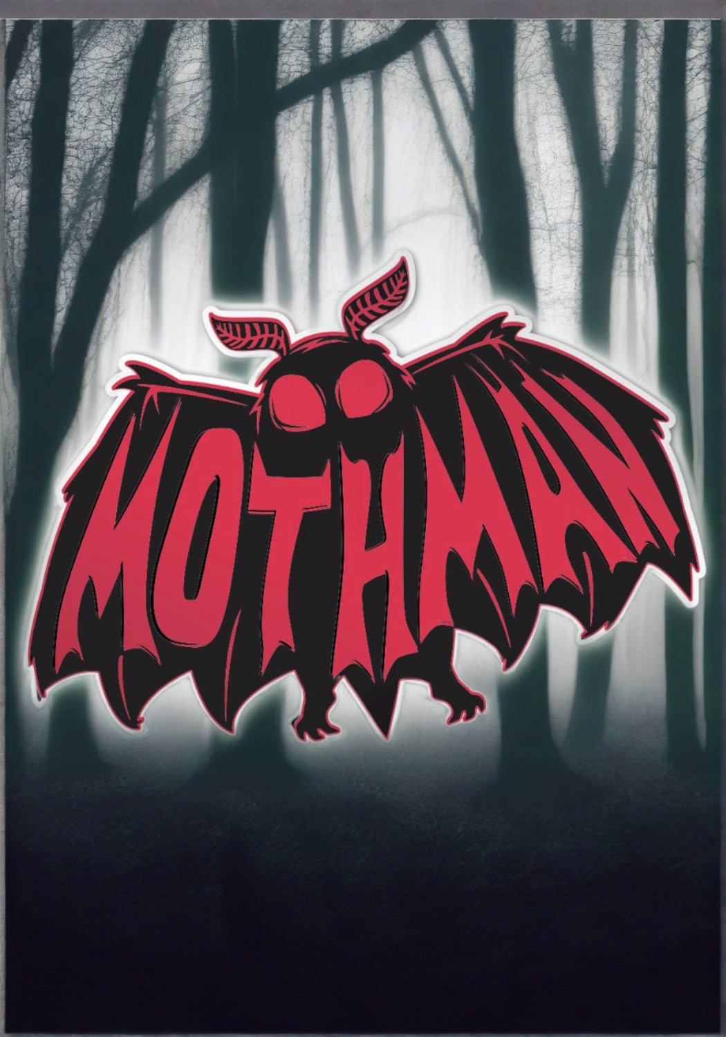 The Mothman Logo Sticker | Tee See Tee Exclusive