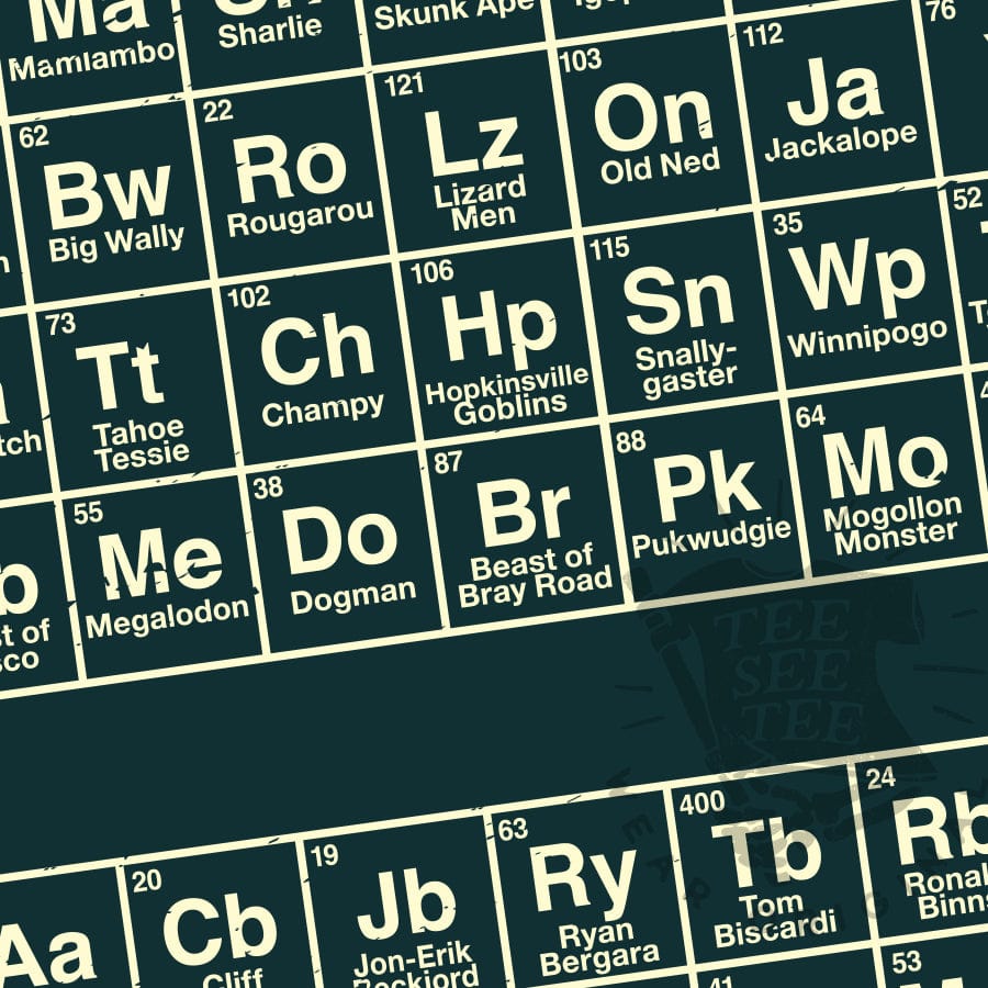 The Periodic Table of Cryptozoology™ Unisex T-Shirt | Tee See Tee Exclusive