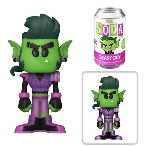 Teen Titans Metal Beast Boy Vinyl Soda Figure SEALED (1:6 Chance at Chase)