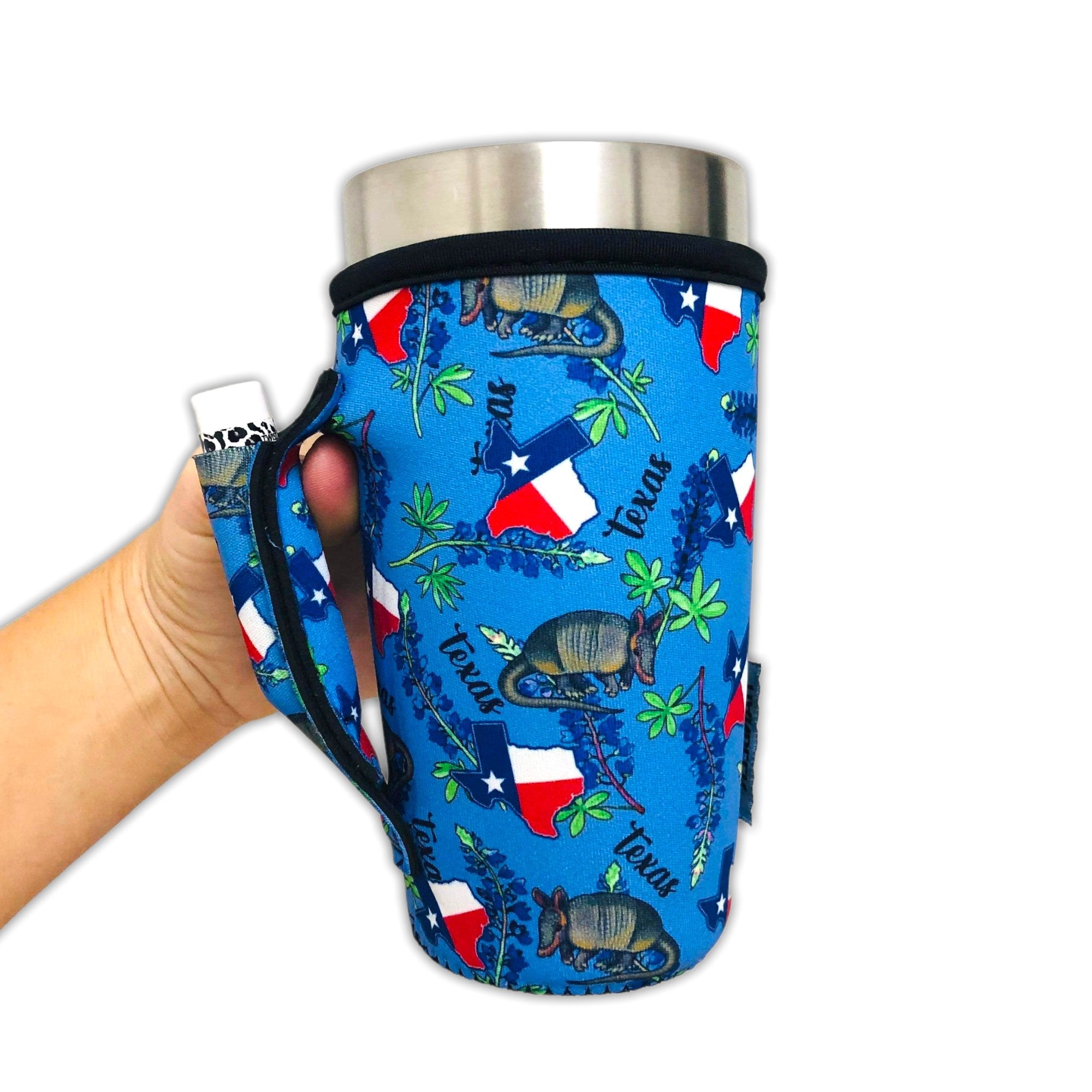 Texas Blue Bonnets 20oz Large Coffee / Tea / Tumbler Handler™