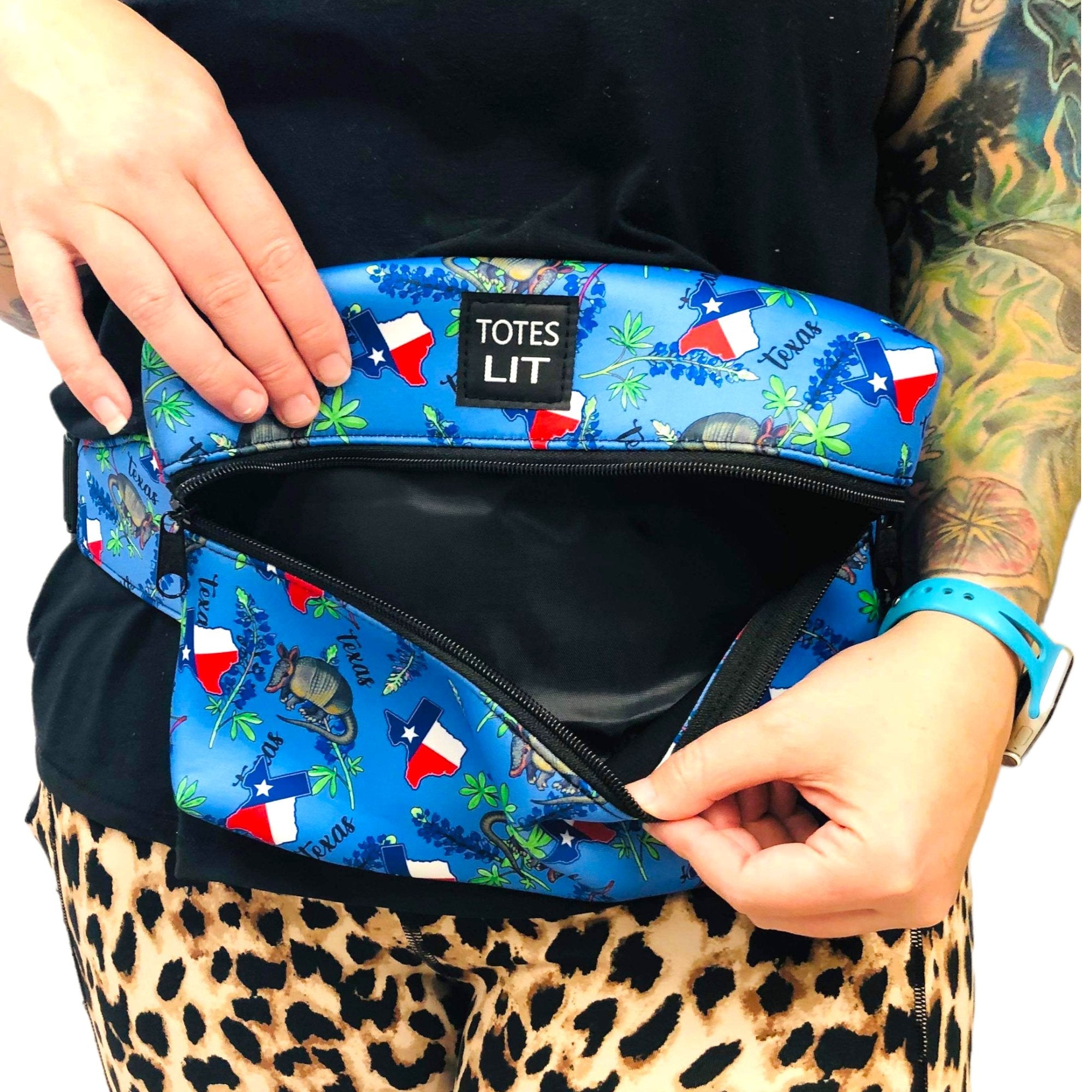 Texas Blue Bonnets Fanny Packin' Tote