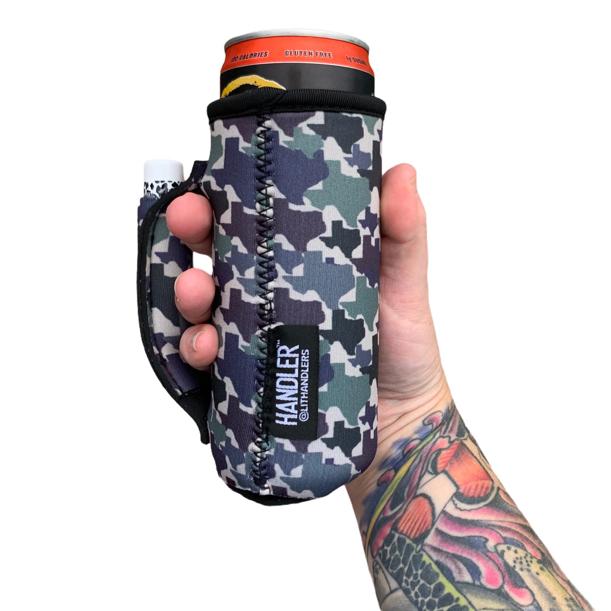 Texas Camo 12oz Slim Can Handler™