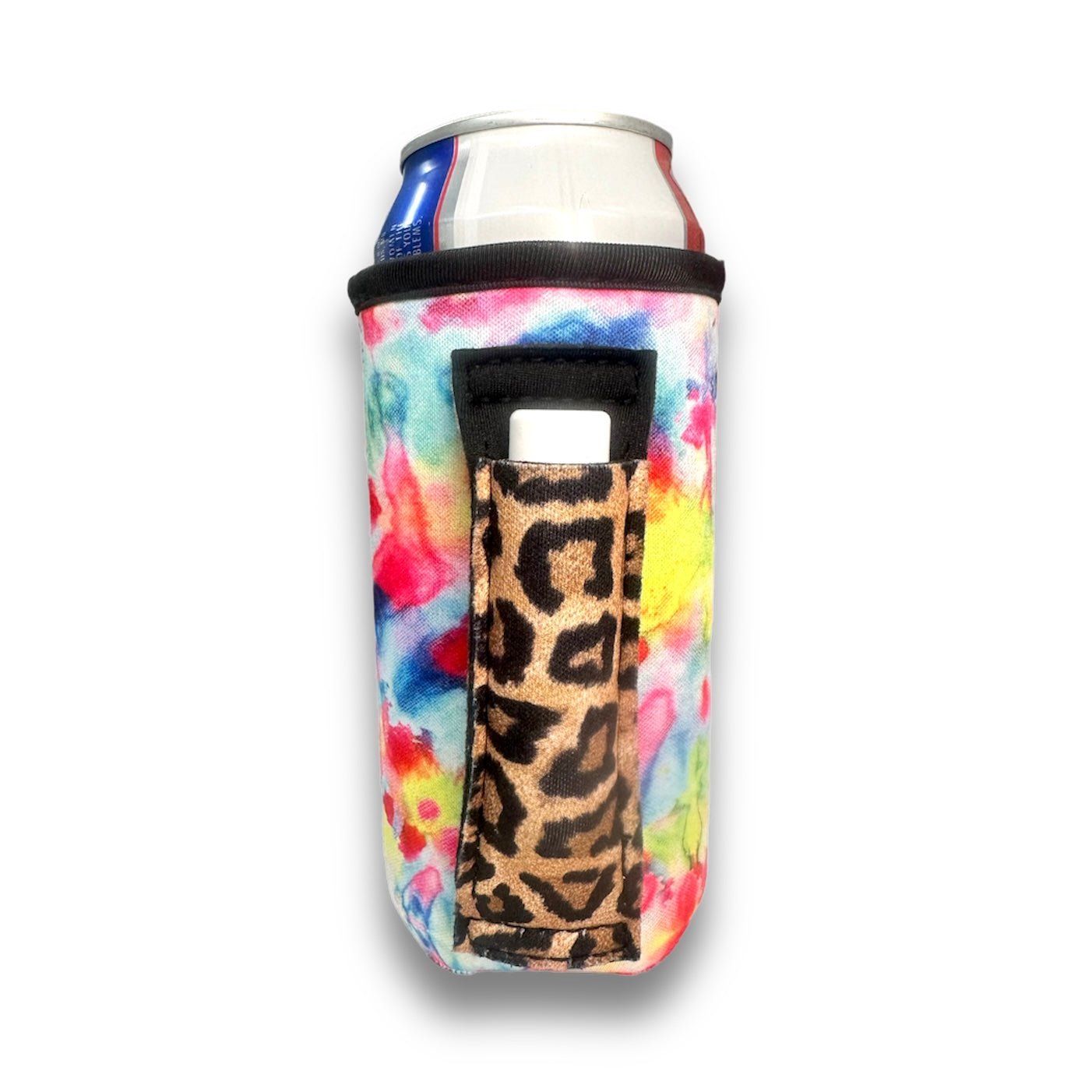 Tie Dye w/ Leopard 16oz Can Handler™