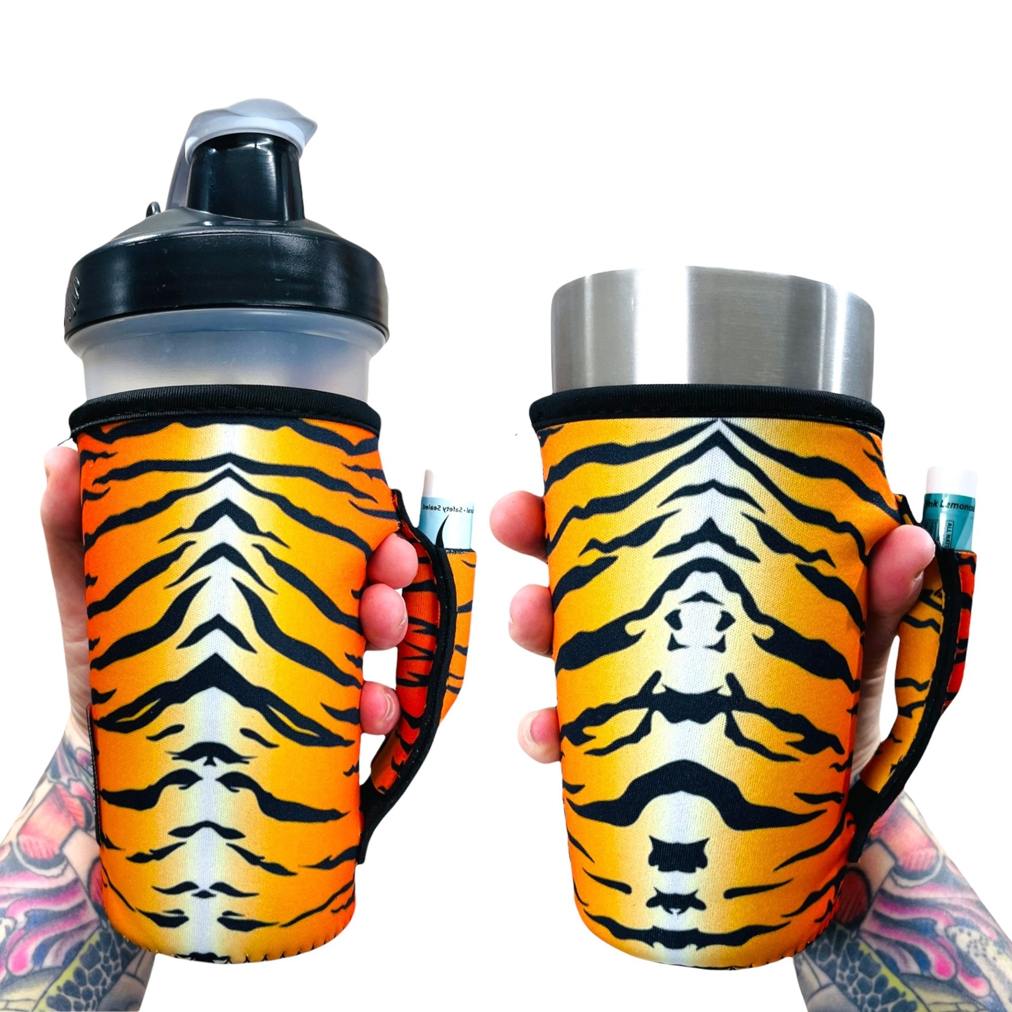 Tiger stripes 20oz Large Coffee / Tea / Tumbler Handler™