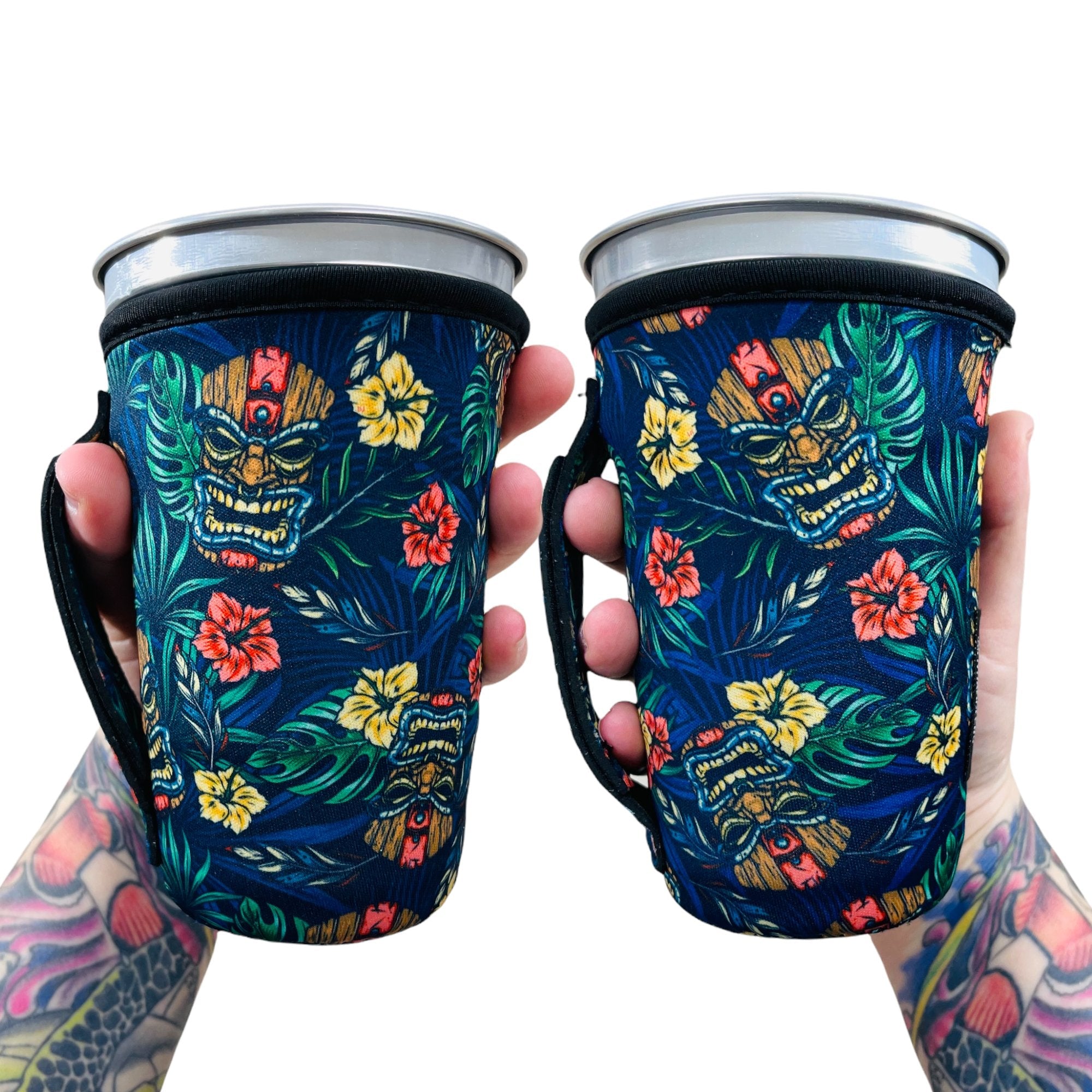 Tiki Tiki 16oz PINT Glass / Medium Fountain Drinks and Tumbler Handlers™