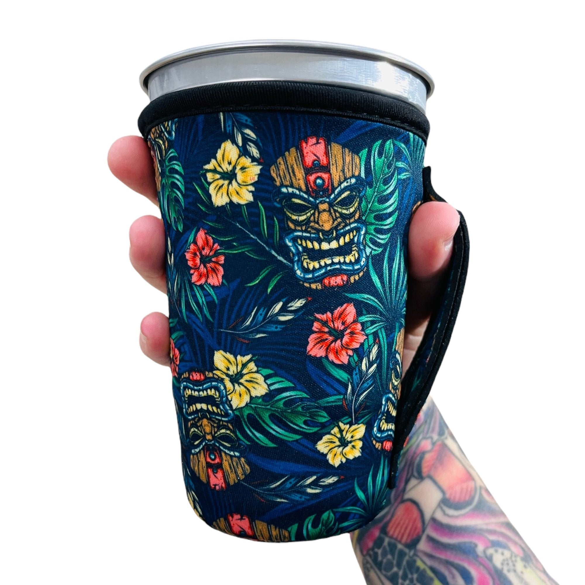 Tiki Tiki 16oz PINT Glass / Medium Fountain Drinks and Tumbler Handlers™