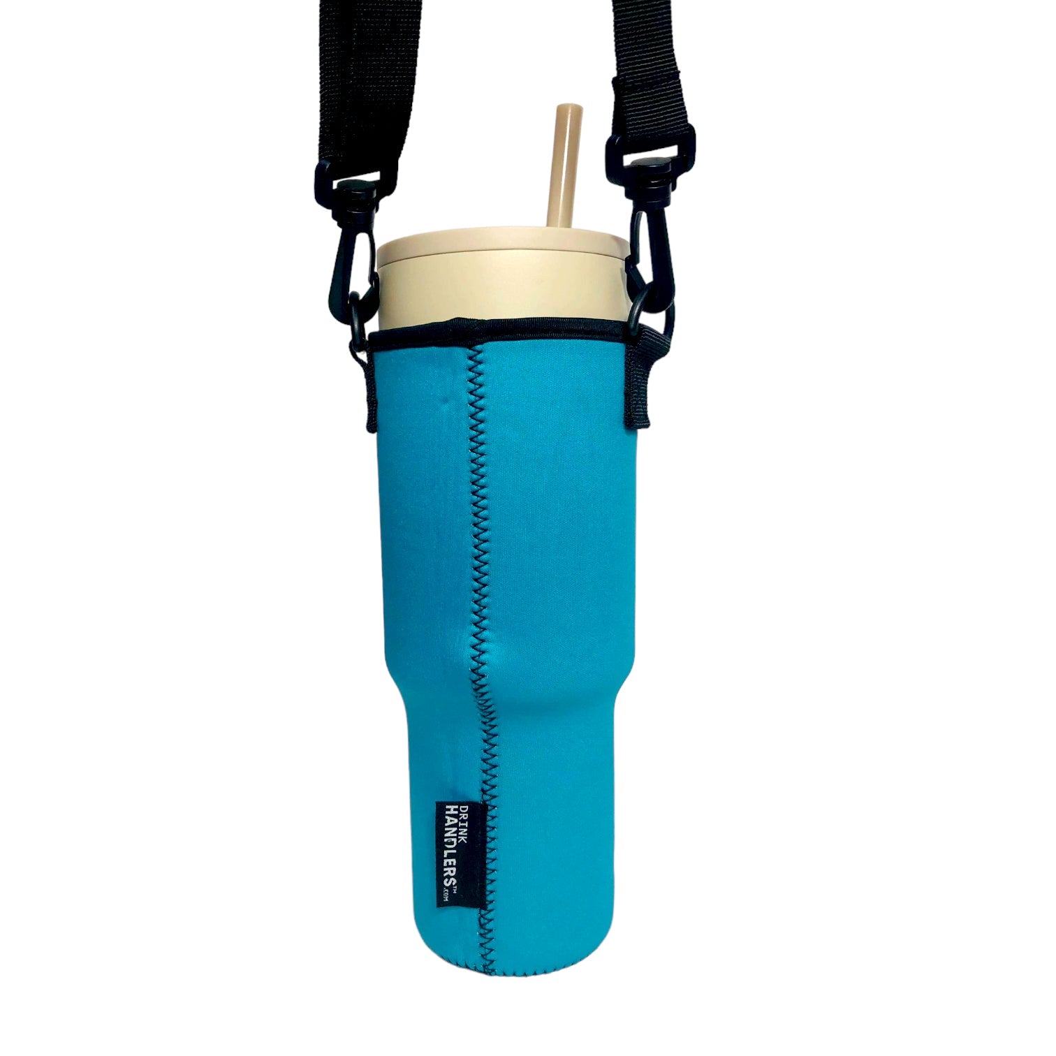 Turquoise 40oz Tumbler With Handle Sleeve