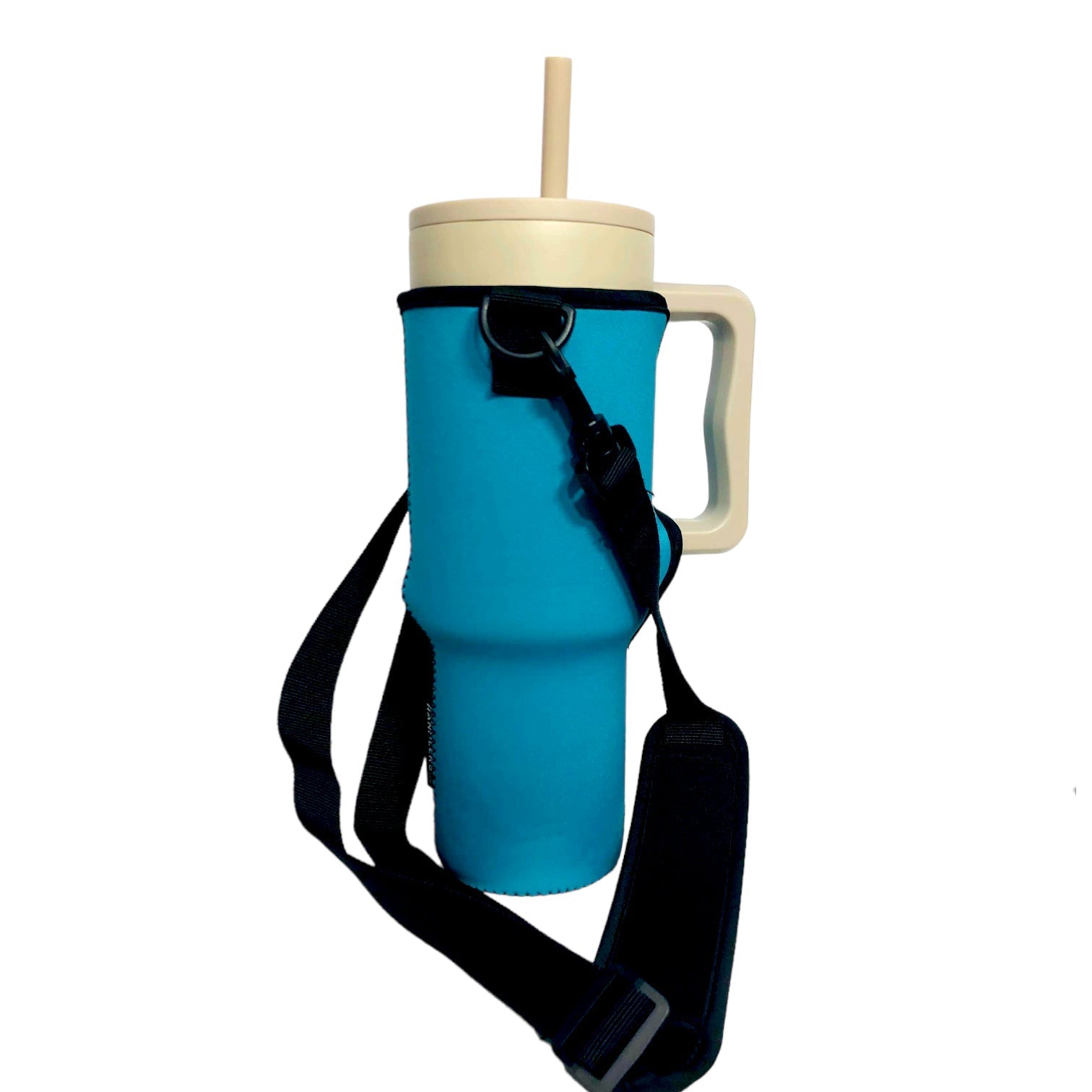 Turquoise 40oz Tumbler With Handle Sleeve