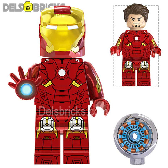 Iron Man Avengers Tony Stark Lego Minifigures Custom Toys