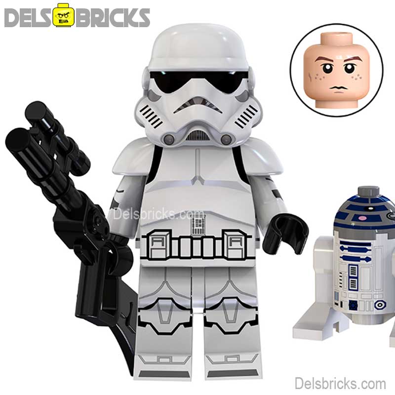 Stormtrooper & Mini R2D2 Droid Lego Star Wars Minifigures