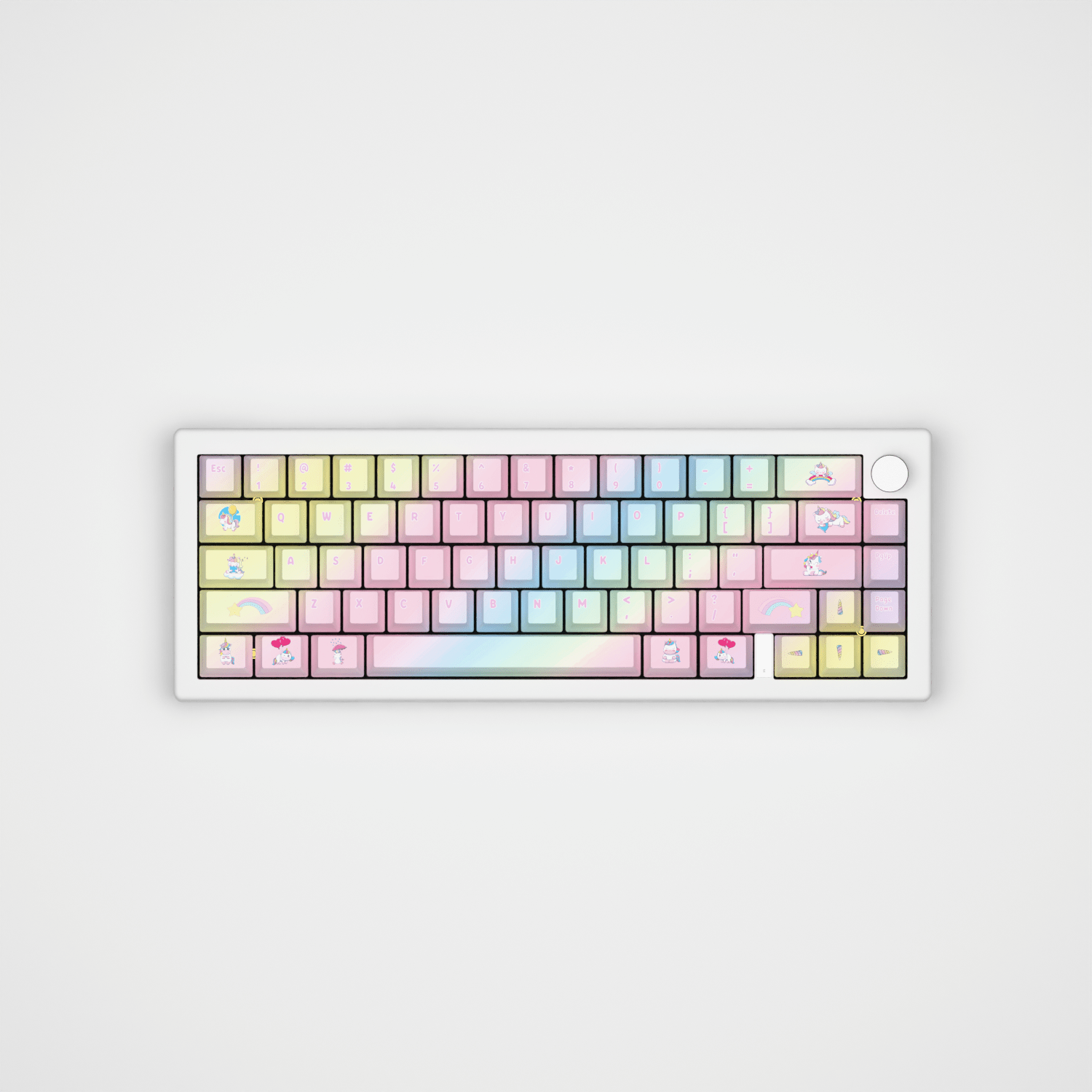 Unicorn Design Keycaps and Mechanical Keyboard