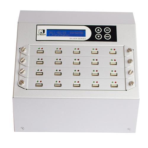 U-Reach 1 to 19 USB Duplicator and Sanitizer - Silver Series