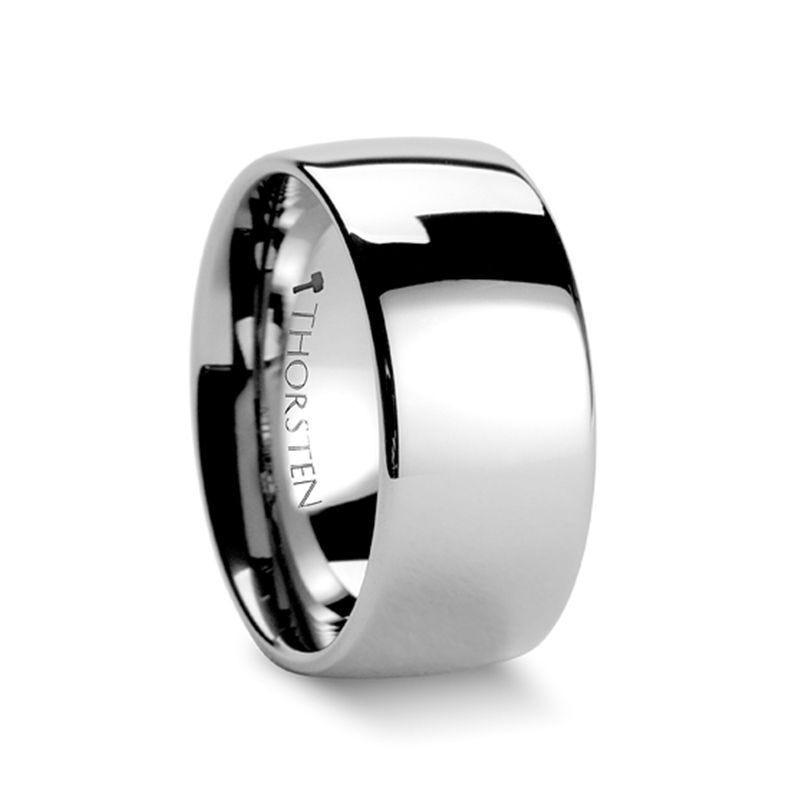 AUSTIN Domed Polished Finish Tungsten Carbide Ring - 10mm