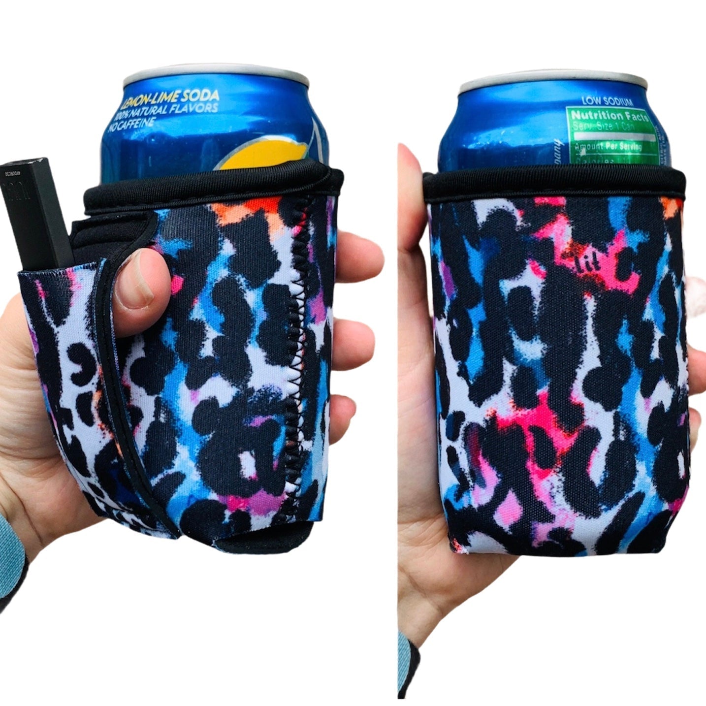 Watercolor Leopard 12oz Regular Can Handler™