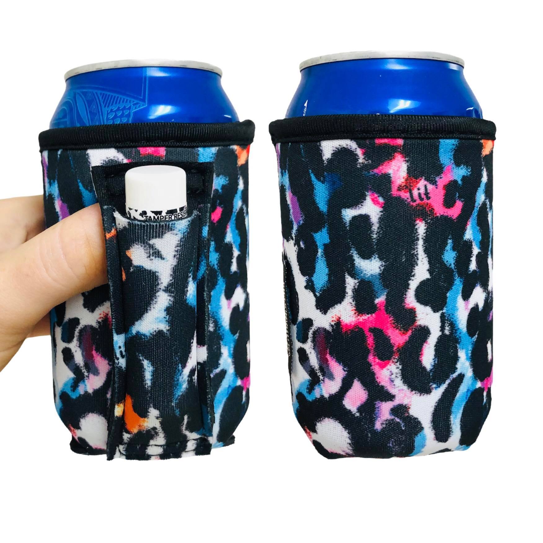 Watercolor Leopard 12oz Regular Can Handler™