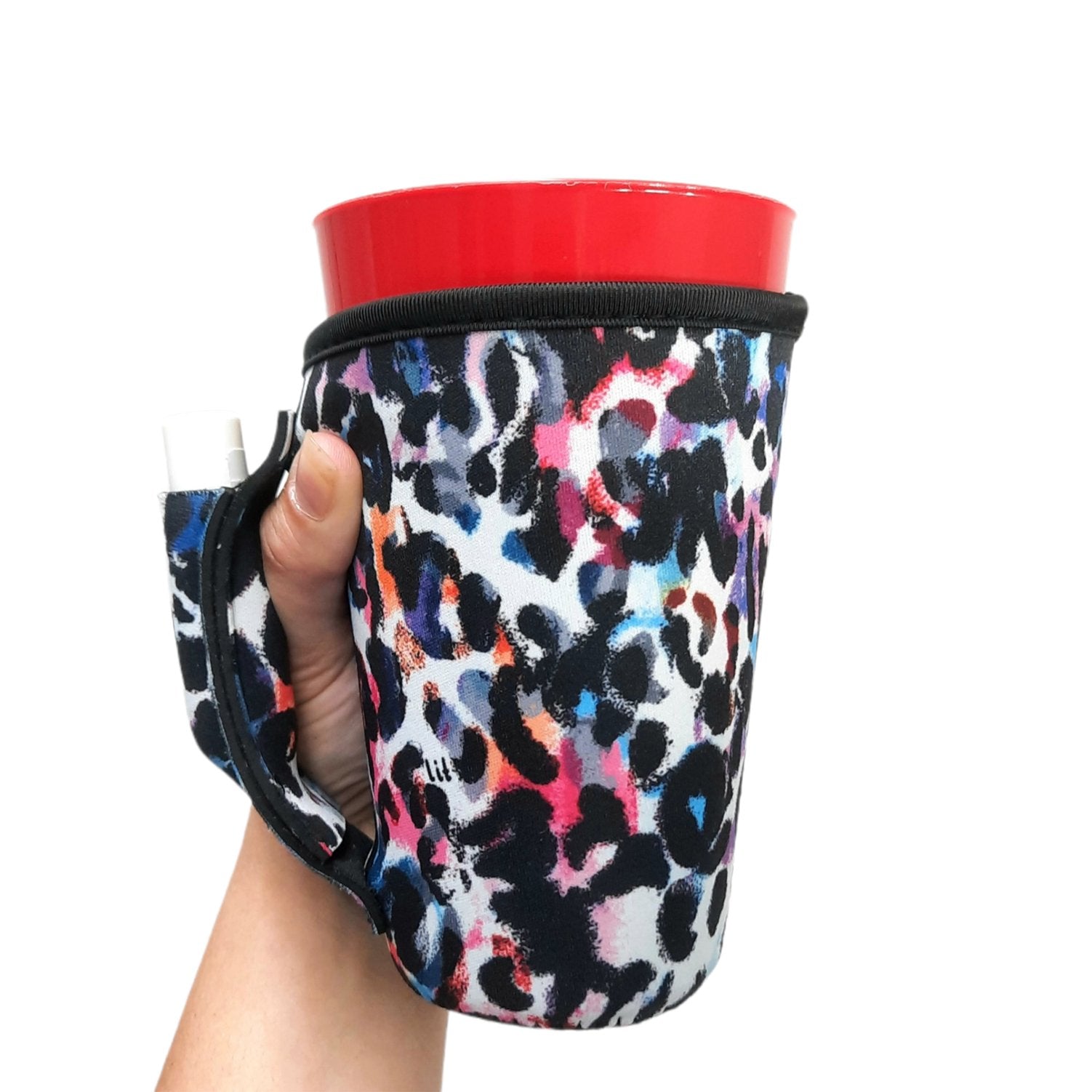 Watercolor Leopard 16oz Pint Glass / Tumbler / Tea / Grande Coffee / Medium Drinks Handler™