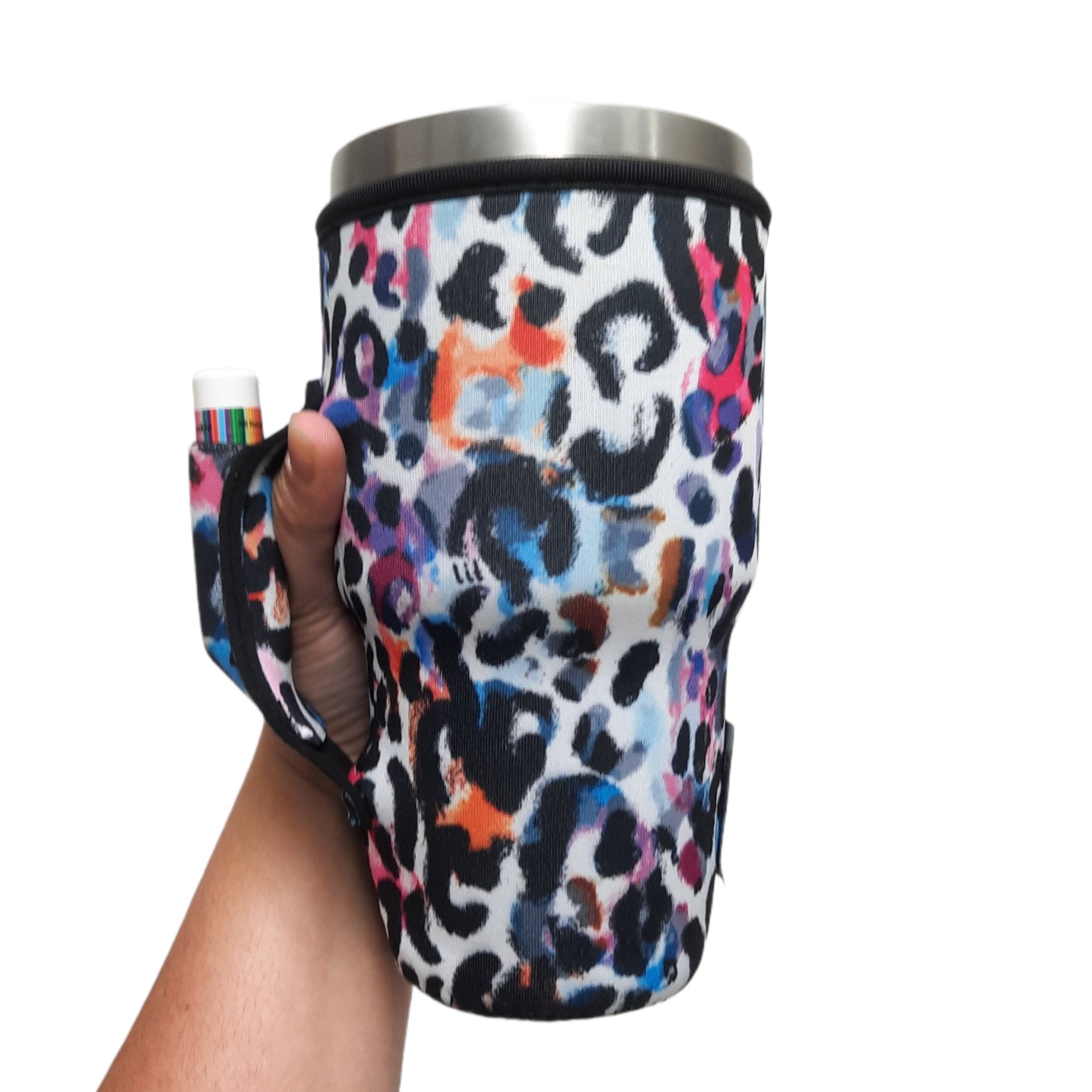 Watercolor Leopard 30oz Tumbler Handler™