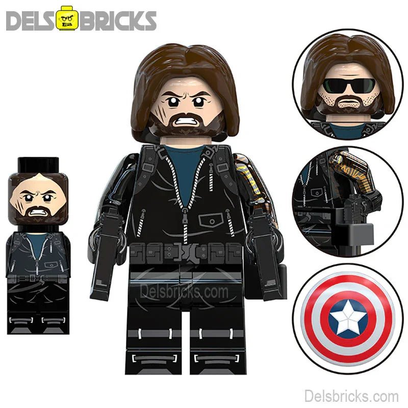 Winter Soldier Bucky Barnes Avengers Lego Minifigures Custom Toys 1