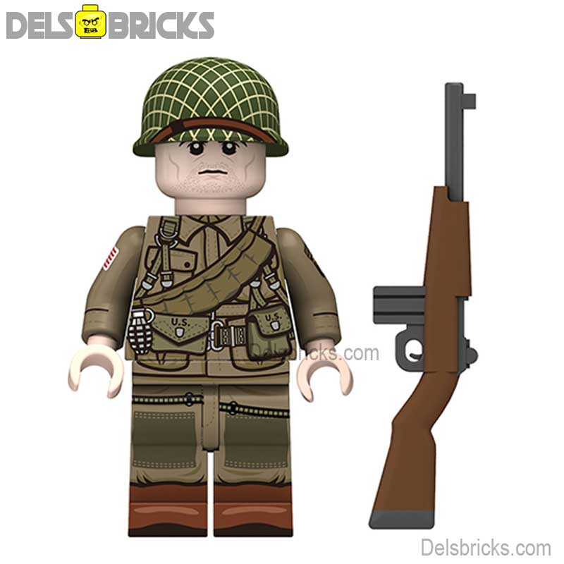 World War 2 American Airborne Infantry Soldier Lego Minifigures Custom Toys 3