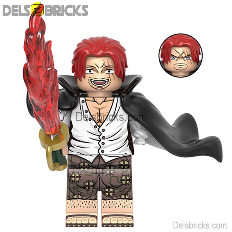 Shanks NEW ONE PIECE Anime Lego Minifigures custom toys