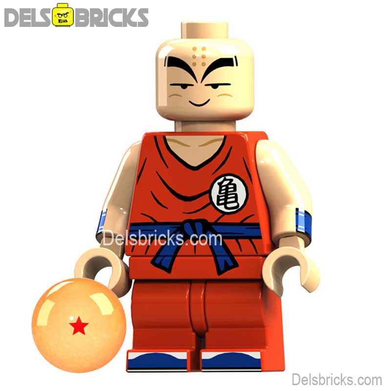 Krillin Dragon Ball Z Super Lego Minifigures Custom Anime Toys