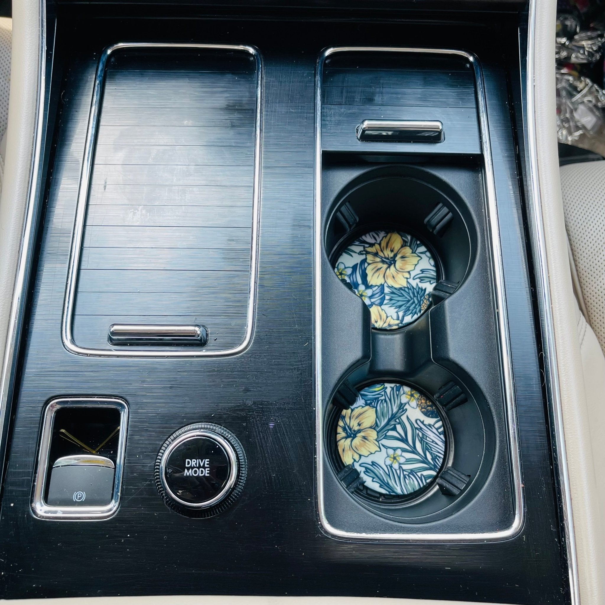 Yellow Isle Neoprene Car Coasters