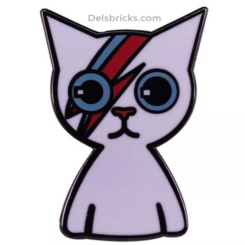 Ziggy Stardust Kitty David Bowie Enamel Pins Near Me