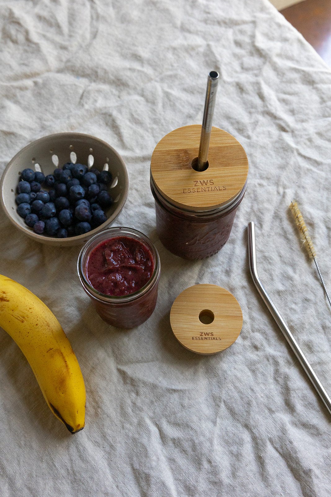 Bamboo Mason Jar Lid