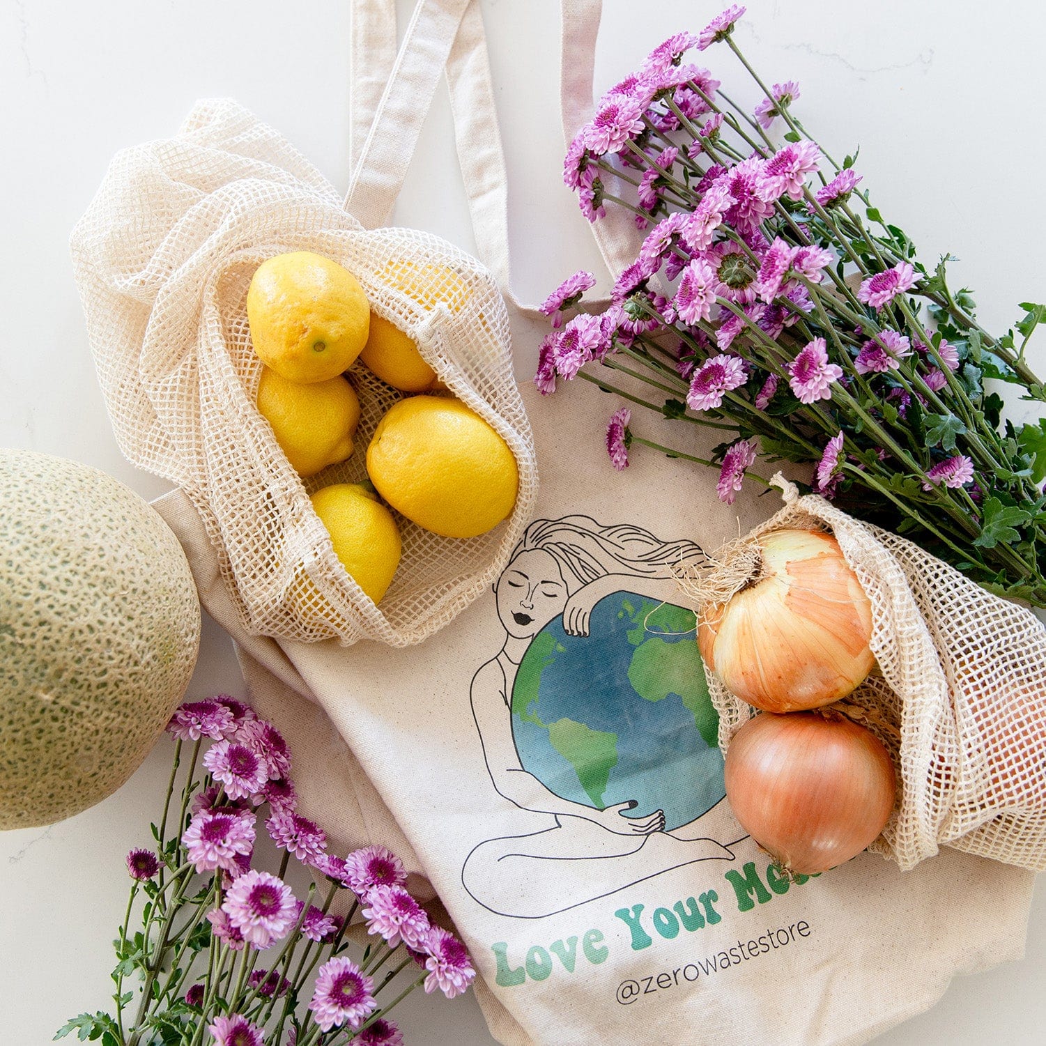 ZeroWasteStore.com Mesh Produce Bag - Thumbnail 4